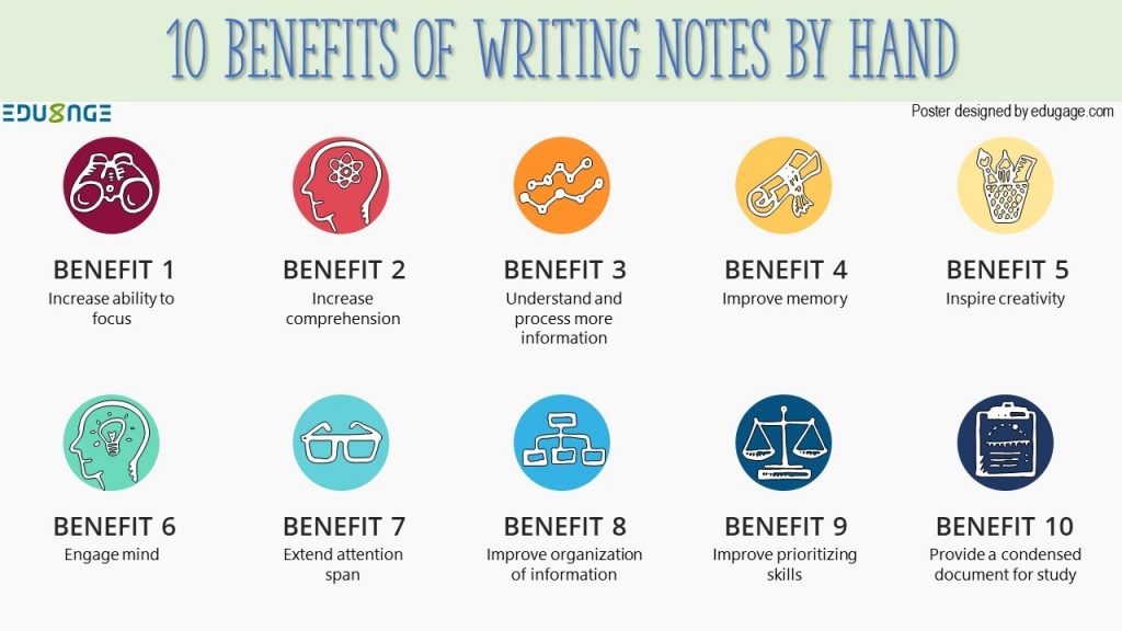 10 Benefits Of Writing Notes By Hand Edugage